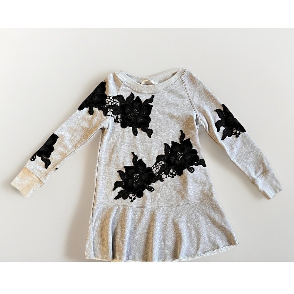 Soft Surroundings Sweater Dress Applique Long Sleeve‎ Boho